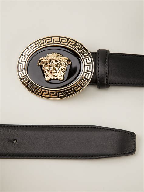 what size versace belt to get|Versace medusa black belt.